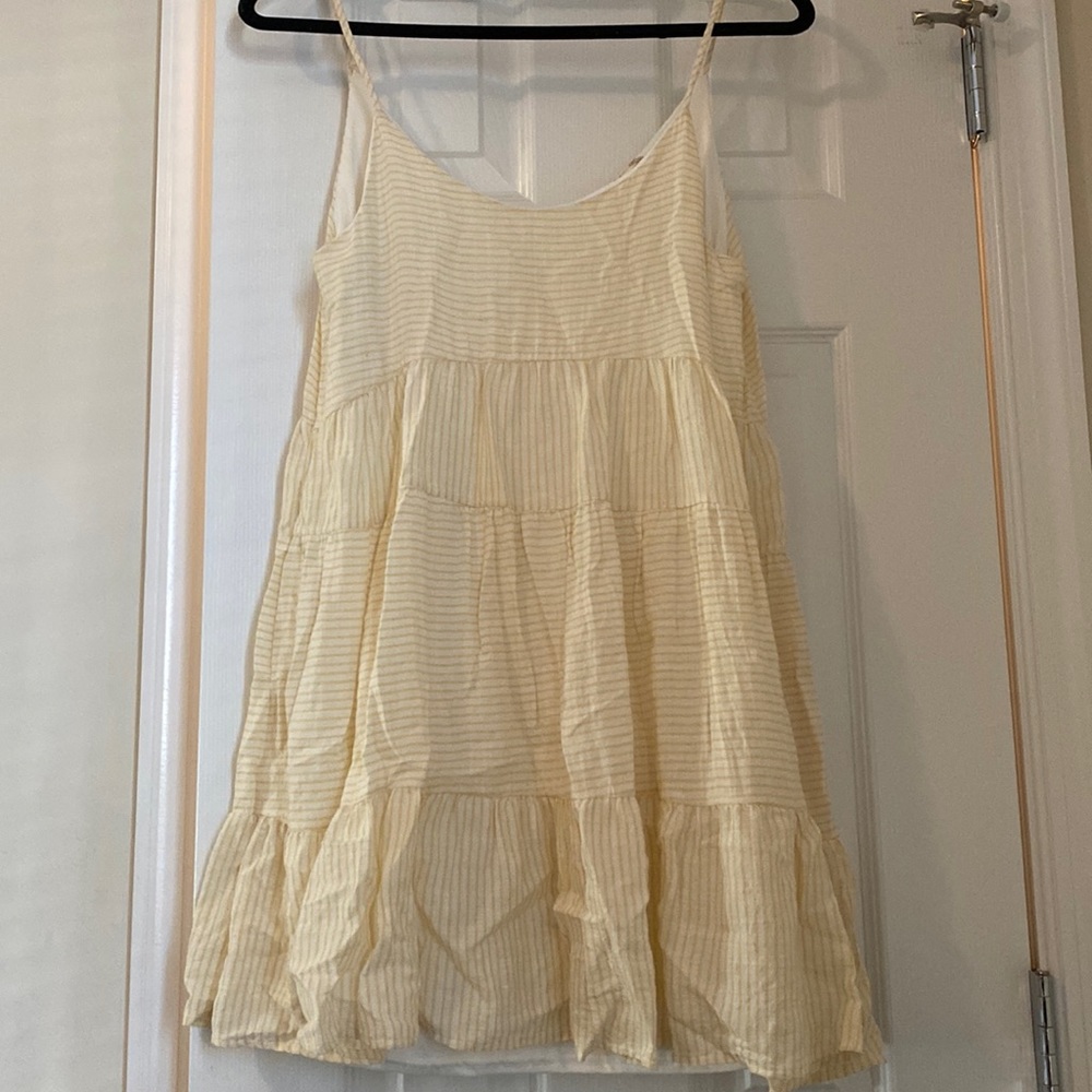 Altard state tired yellow stripe sundress